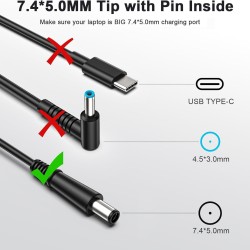 Hp 18.5V 3.5A Charger / Power Adapter with 7.4x5.0mm Tip