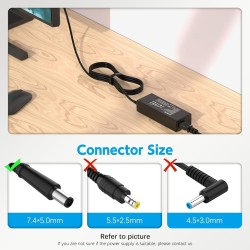 Hp 19V 4.74A Charger / Power Adapter with 7.4x5.0 mm Tip