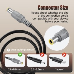 Lenovo 20V 3.25A Charger / Power Adapter with 7.9x5.5 mm Tip