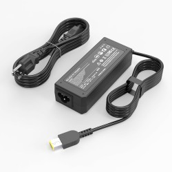 Lenovo 20V 3.25A Charger / Power Adapter with Yellow Rectengular Tip