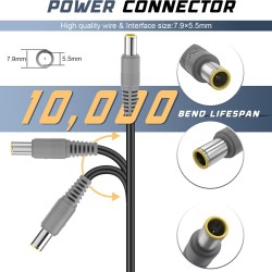 Lenovo 20V 4.5A Charger / Power Adapter with 7.9x5.5 mm Tip