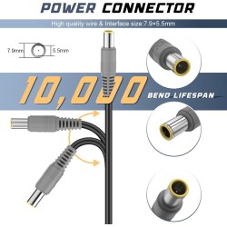 Lenovo 20V 4.5A Charger / Power Adapter with 7.9x5.5 mm Tip